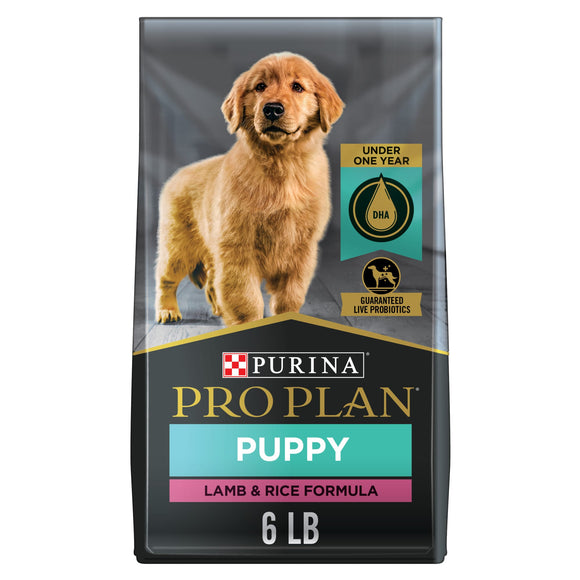 Purina Pro Plan High Protein Puppy Food DHA Lamb & Rice Formula  6 lb. Bag
