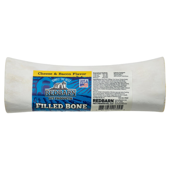 Redbarn 5  Large Cheese n\  Bacon Filled Bone Dog Treat  1 Ct