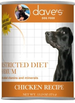 Dave Dog Restricted Diet Low Sodium Chicken 13 Oz.