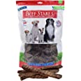 Pet Center Premium All Natural Beef Stakes Dried Beef Lung Dog Treats - 8 Oz Bag