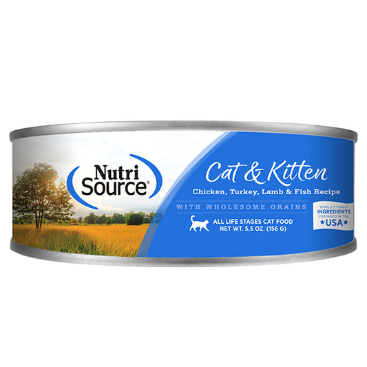 NutriSource Cat & Kitten Chicken Turkey Lamb & Fish 5.5oz