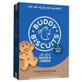 Cloud Star Buddy Biscuits Crunchy Dog Treats, Bacon & Cheese, 16 oz. Box