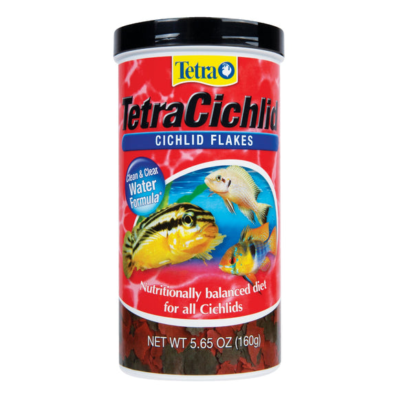 Tetra TetraCichlid Fish Food Flakes  5.65 oz
