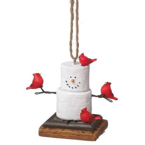 Ganz S Mores With Cardinals Resin Christmas Ornament
