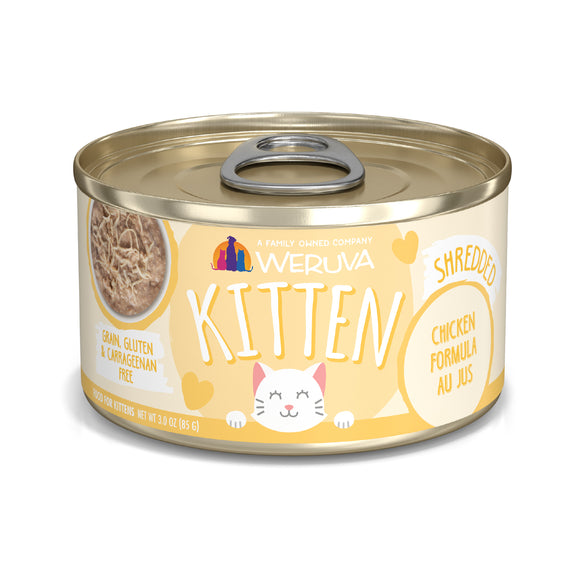 Weruva Classic Kitten 3oz Canned Cat food Chicken AuJus