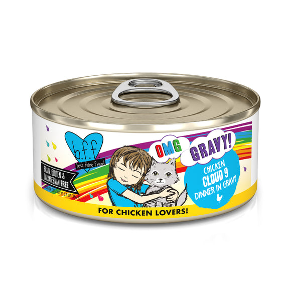 Weruva B.F.F. Oh My Gravy 5.5oz Canned Cat food Cloud Nine Chicken