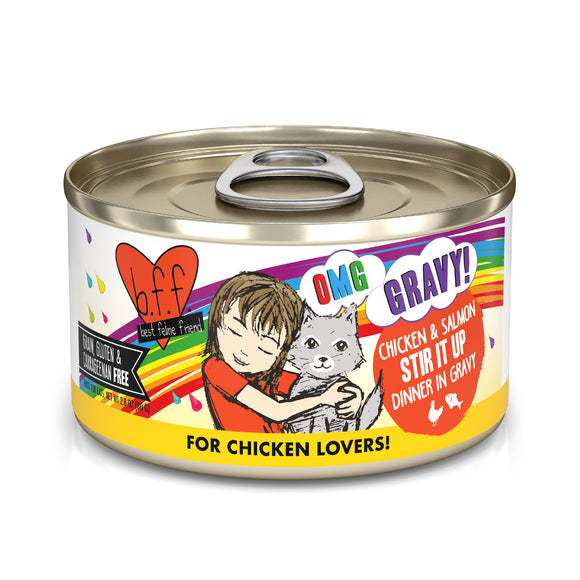 Weruva B.F.F. Oh My Gravy 2.8oz Canned Cat food Stir it Up