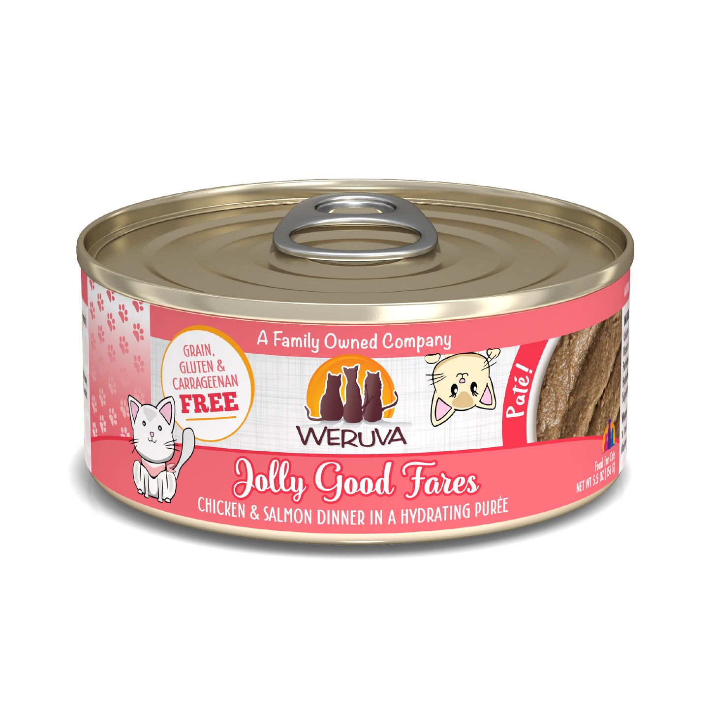 Weruva Pate 3oz Canned Cat food Jolly Good Fares