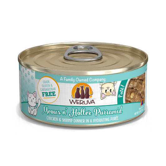 Weruva Pate 5.5oz Canned Cat food Meows and Holler