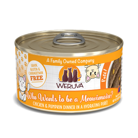 Weruva Pate 3oz Canned Cat food Meowionaire