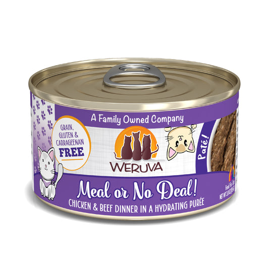 Weruva Pate 3oz Canned Cat food Meal or No Deal