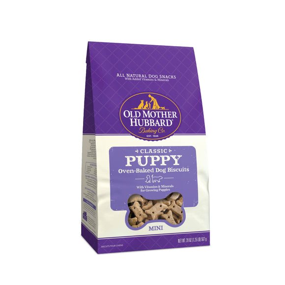 Old Mother Hubbard Classic Puppy Biscuits Baked Dog Treats  Mini  20 Ounce Bag
