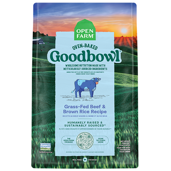 Open Farm Dog GoodBowl Grass-Fed Beef & Brown Rice 22 lb