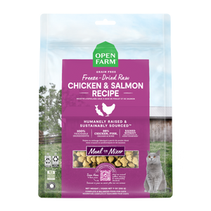 Open Farm Cat Freeze-Dried Raw Chicken&Salmon Morsels 9oz