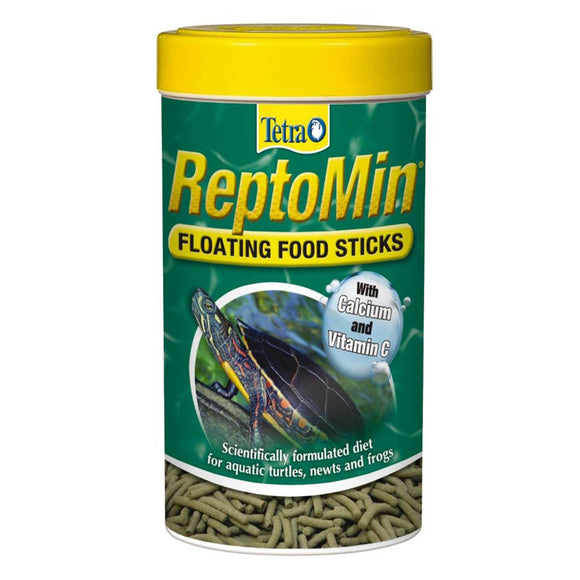 Tetra ReptoMin Multicolor Floating Food Sticks 3.7 Ounces  for Aquatic Turtles  Newts and Frogs