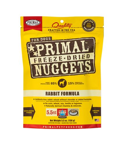 Rabbit Formula Grain-Free Freeze-Dried Dog Food, 5.5 oz