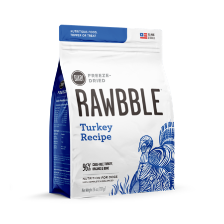 Bixbi Rawbble Freeze Dried Dog 4.5oz Turkey