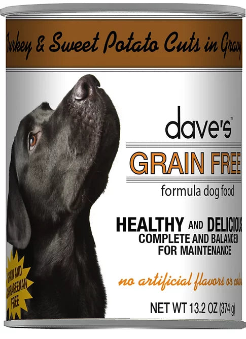 Daves Grain Free Wet Dog Food 13oz Turkey and Sweet Potato
