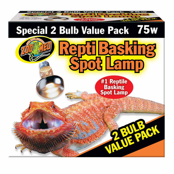 Zoo Med Repti Basking Spot Lamp 2 Bulb Value Pack