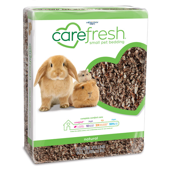 CareFRESH Natural Soft Paper Fiber  Small Pet Bedding  Brown  60L