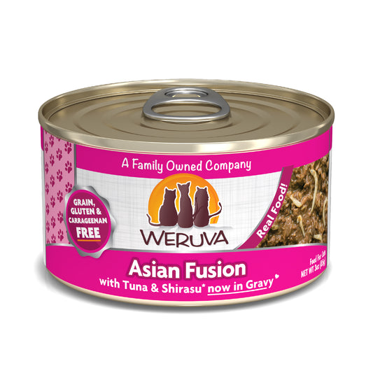 Weruva Classics 3oz Canned Cat food  Asian Fusion with Tuna, Rice & Shirasu