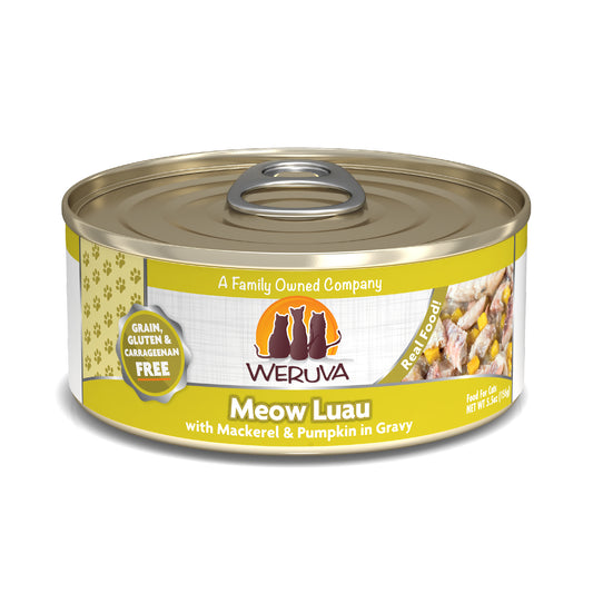 Weruva Classics 5.5oz Canned Cat food Meow Luau with Mackerel and Aloe