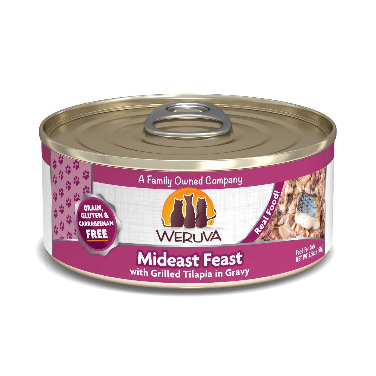 Weruva Classics 5.5oz Canned Cat food Mideast Feast