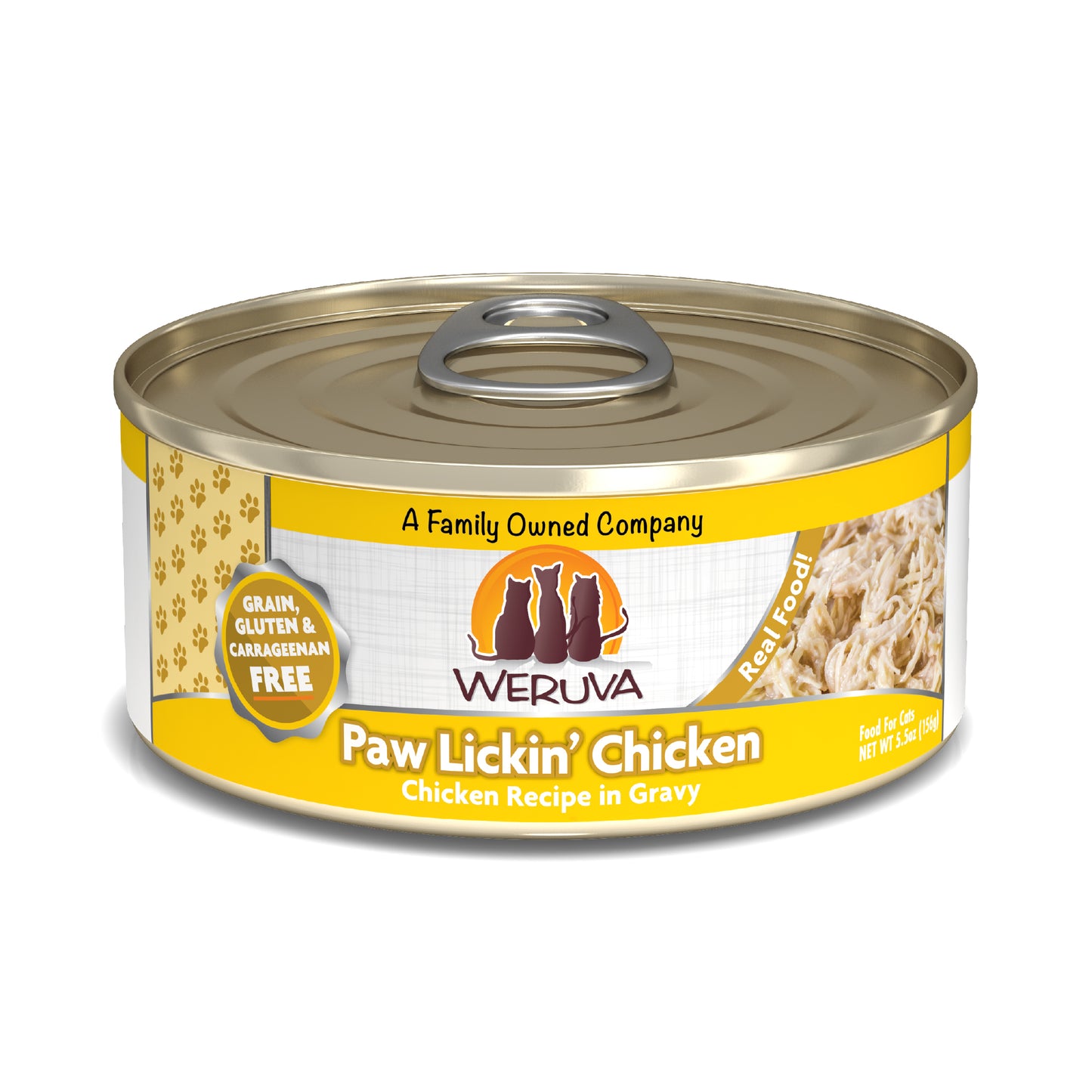 Weruva Classics 5.5oz Canned Cat food Paw Lickin' Chicken