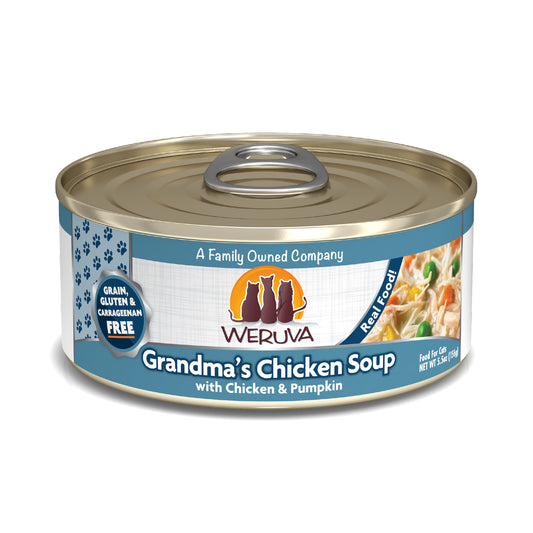 Weruva Classics 5.5oz Canned Cat food Grandma's Chicken Soup