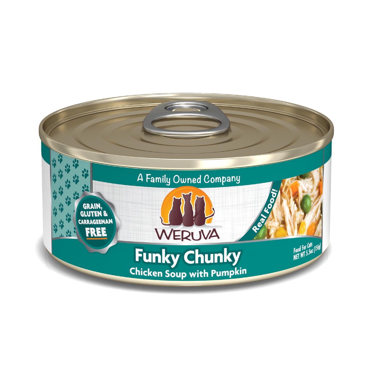 Weruva Classics 5.5oz Canned Cat food Funky Chunky
