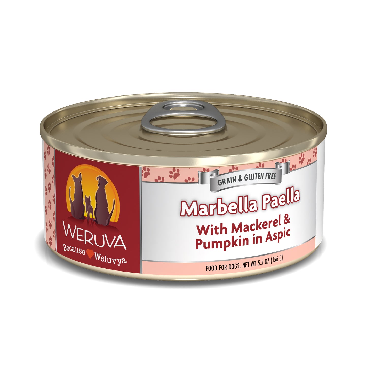 Weruva Classic Dog food 5.5oz Can Marbella Paella