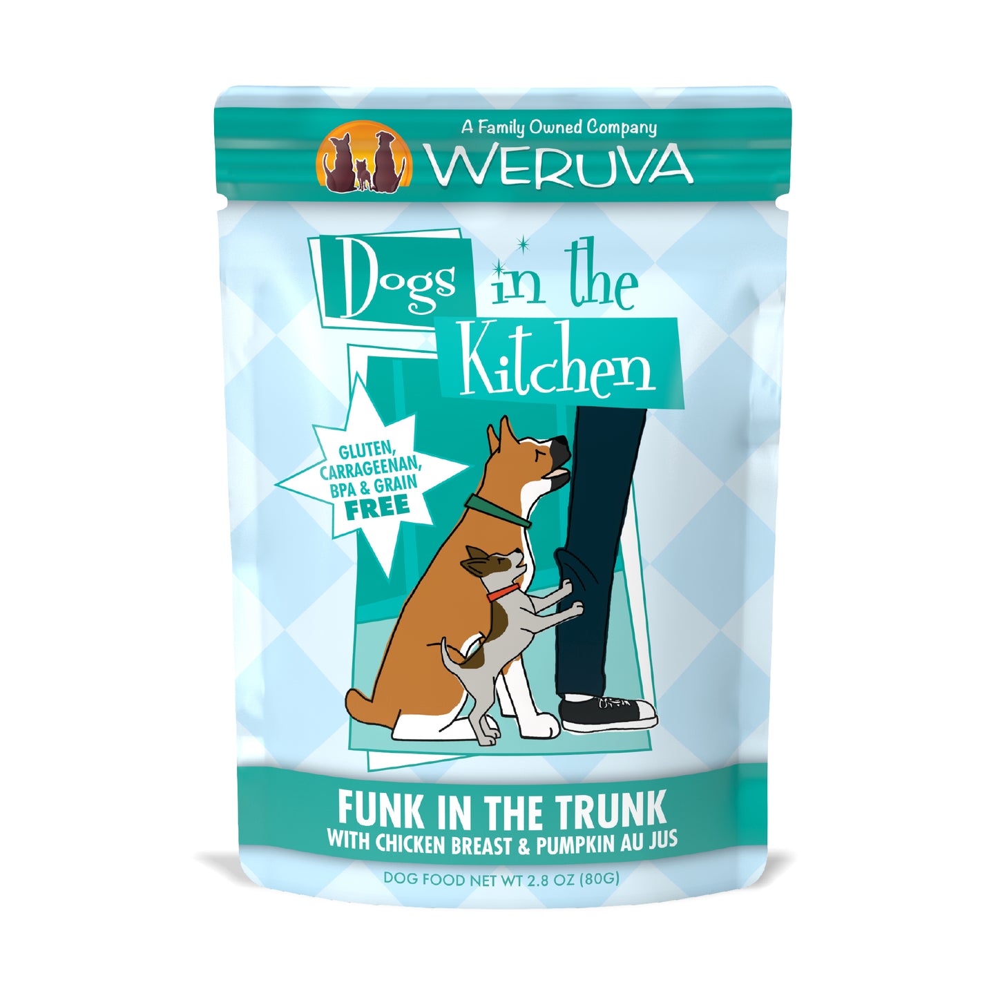 Weruva Dogs in the Kitchen 2.8oz Pouch Dog food Funk In The Trunk With Chicken Breast & Pumpkin