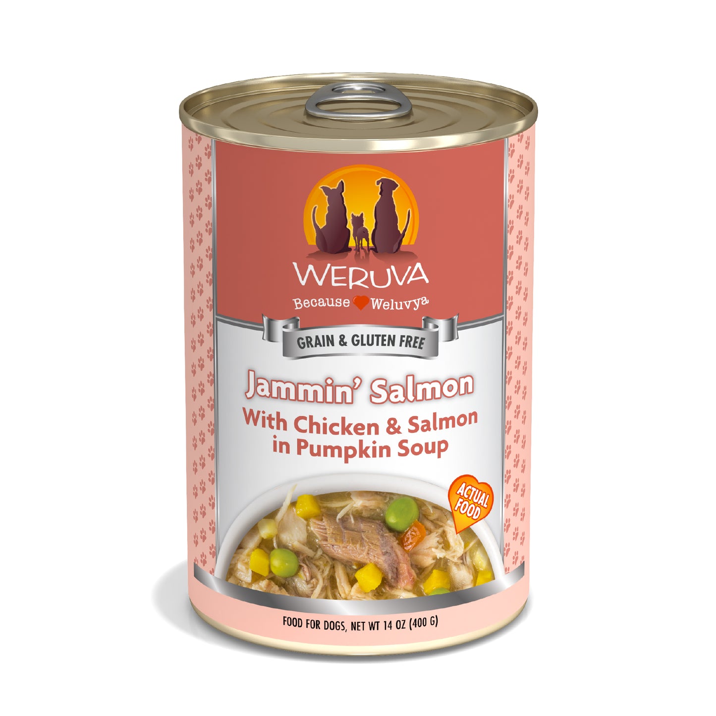 Weruva Classic Dog food 14oz Can Jamming Salmon