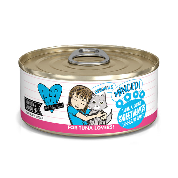 Weruva B.F.F. Originals 5.5oz Canned Cat food Sweethearts Tuna & Shrimp