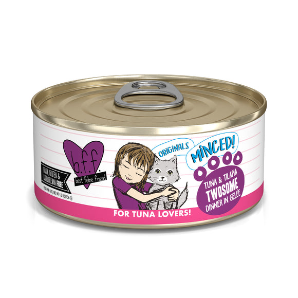 Weruva B.F.F. Originals 5.5oz Canned Cat food Tuna & Tilapia Twosome