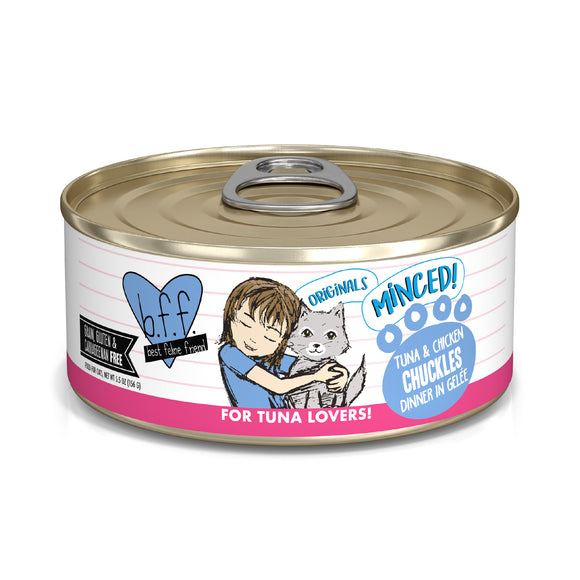 Weruva B.F.F. Originals 5.5oz Canned Cat food Chuckles Tuna & Chicken