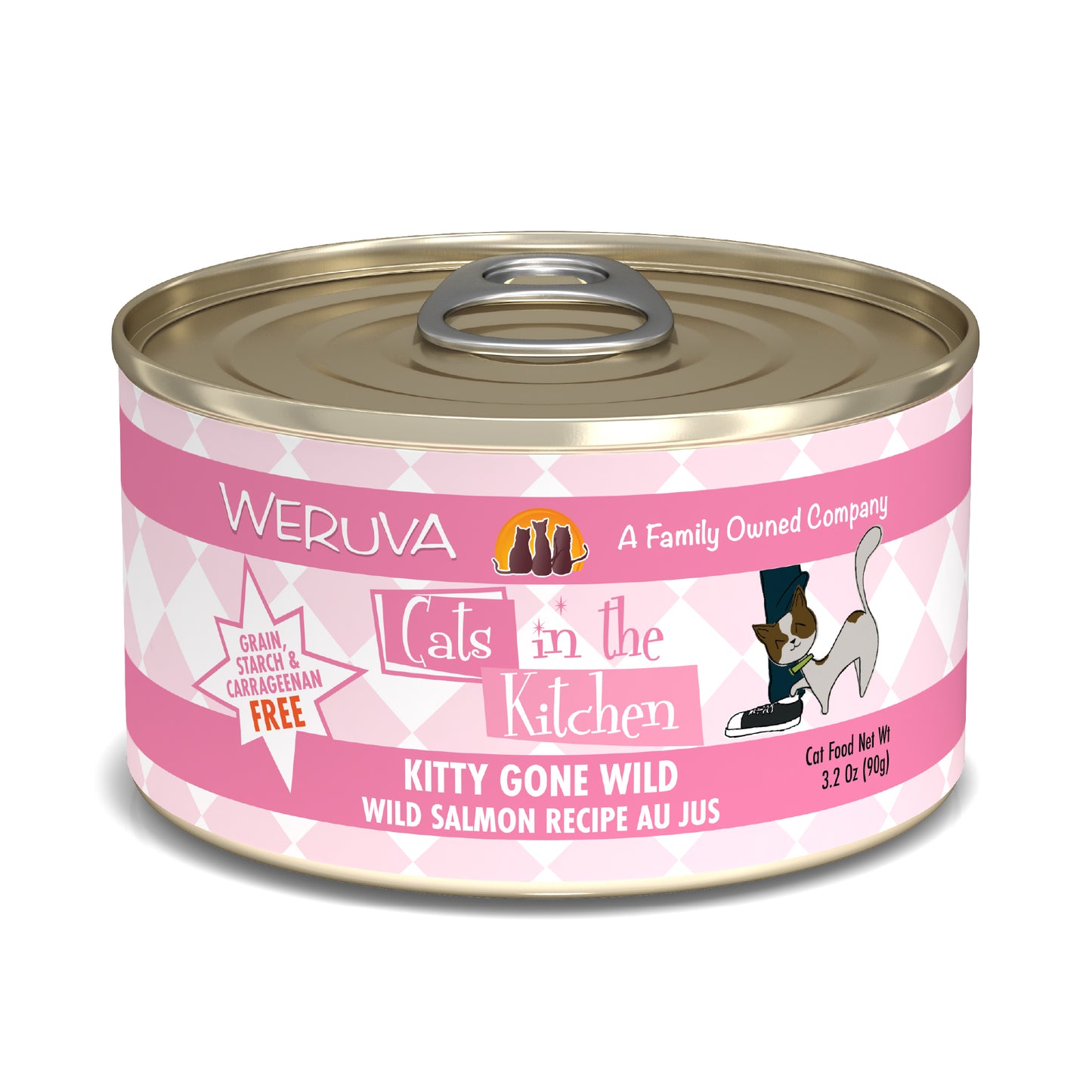 Weruva Cats in the Kitchen 3.2oz Canned Cat Food Kitty Gone Wild