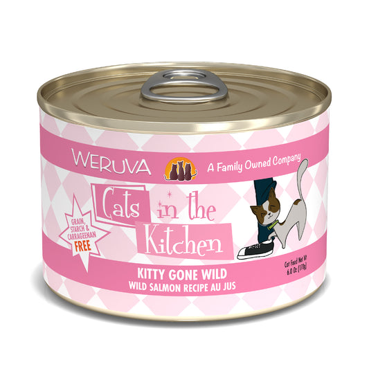 Weruva Cats in the Kitchen 6oz Canned Cat Food Kitty Gone Wild [6 oz] (24 count)