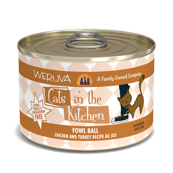 Weruva Cats in the Kitchen 6oz Canned Cat Food Fowl Ball