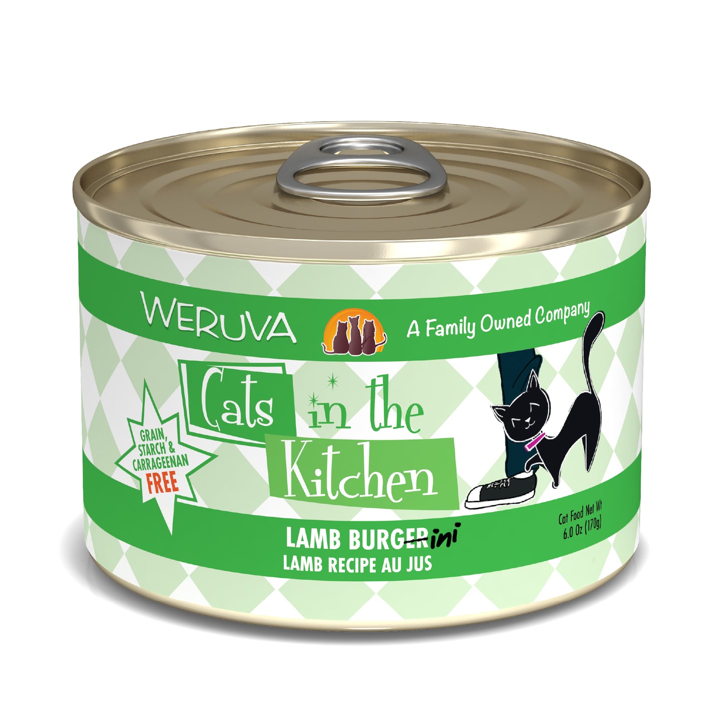 Weruva Cats in the Kitchen 6oz Canned Cat Food Lamb Burgini