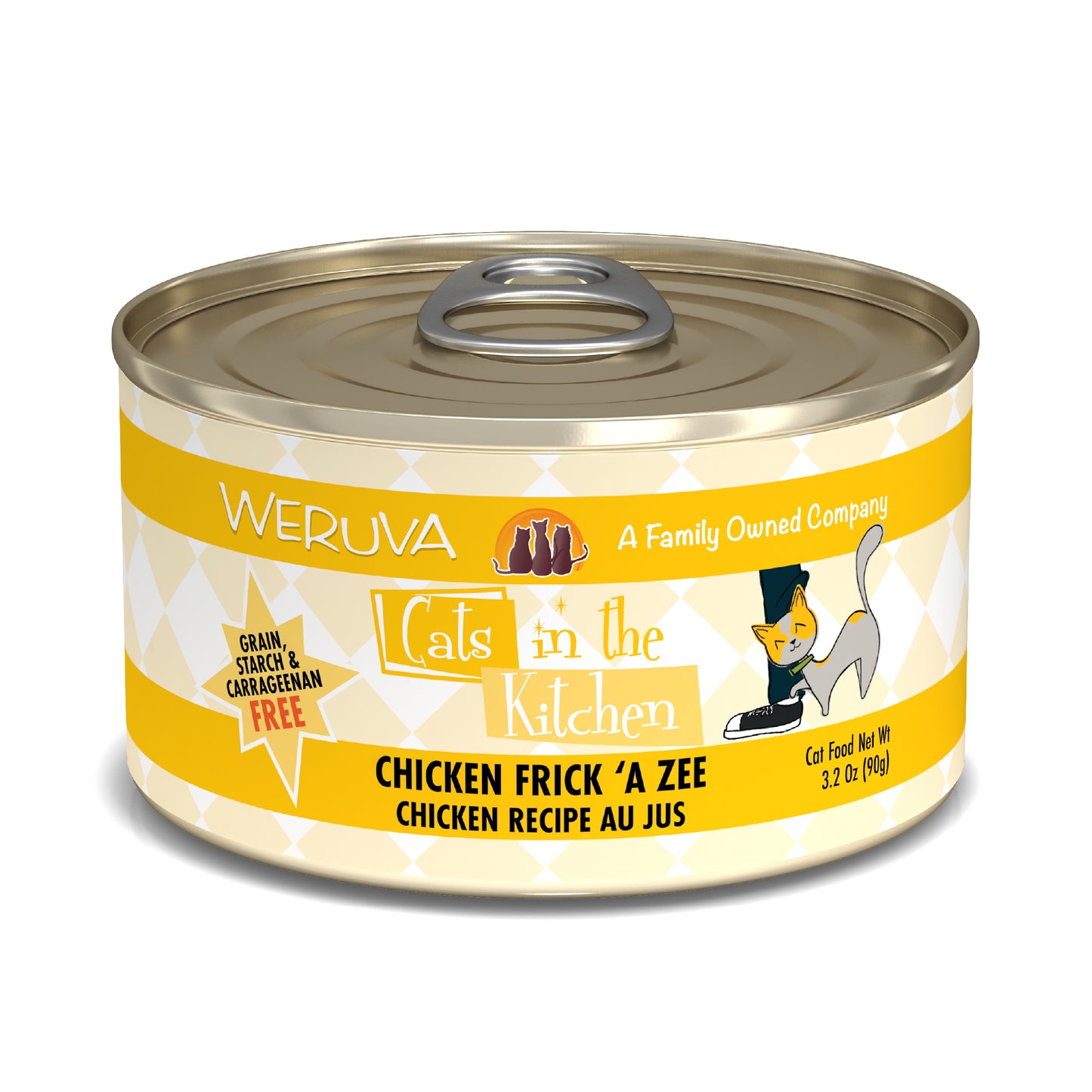 Weruva Cats in the Kitchen 3.2oz Canned Cat Food Chicken Frick A Zee
