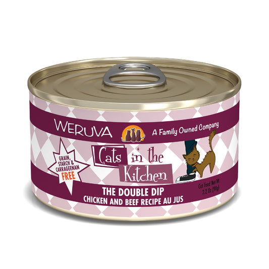 Weruva Cats in the Kitchen 3.2oz Canned Cat Food The Double Dip