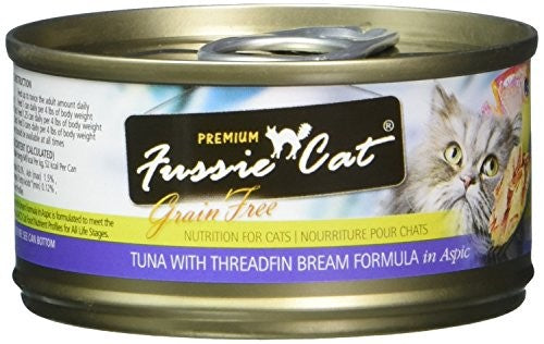 Fussie Cat Premium Tuna & Threadfin Bream in Aspic Grain-Free Wet Cat Food 2.8 oz