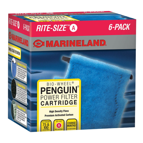 Marineland Penguin Bio-Wheel Power Filter Cartridges Size A 6pk