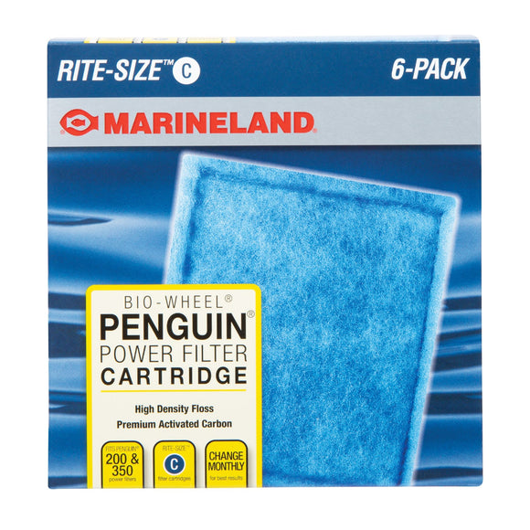 Marineland Penguin Bio-Wheel Power Filter Cartridges Size C 6pk