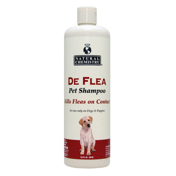 Natural Chemistry De Flea Pet Shampoo for Dogs 16.9oz
