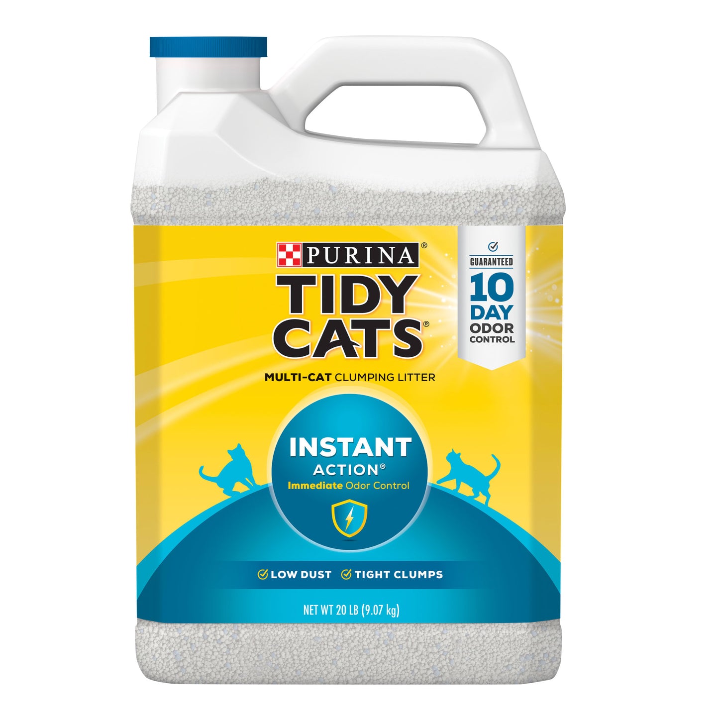 Purina Tidy Cats Clumping Cat Litter  Instant Action Multi Cat Litter  20 lb. Jug