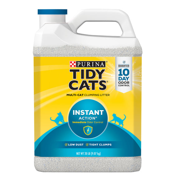 Purina Tidy Cats Clumping Cat Litter  Instant Action Multi Cat Litter  20 lb. Jug