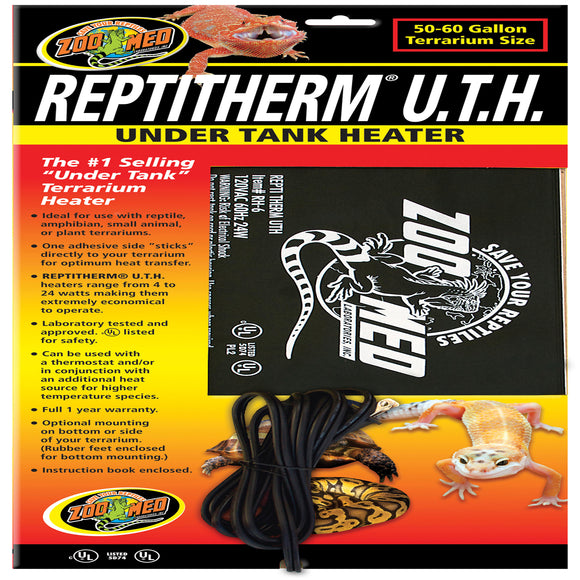 Zoo Med Large Repti-Therm UTH Under Tank Heater (Large; For 50-60 gallon Terrariums; 24 Watts)