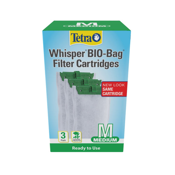 Tetra Whisper Bio-Bag Disposable Filter Cartridges 3 Count  for Aquariums  Medium